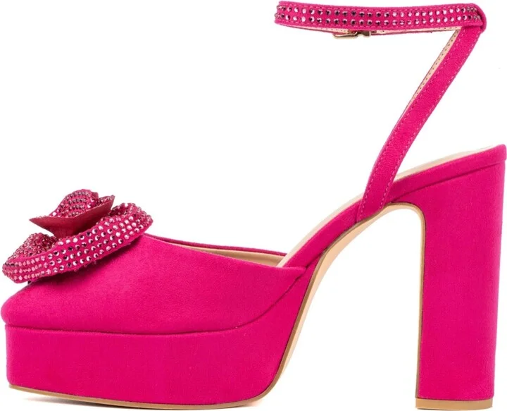 Women's Raya- Flower Platform Heels Pump - Image 3