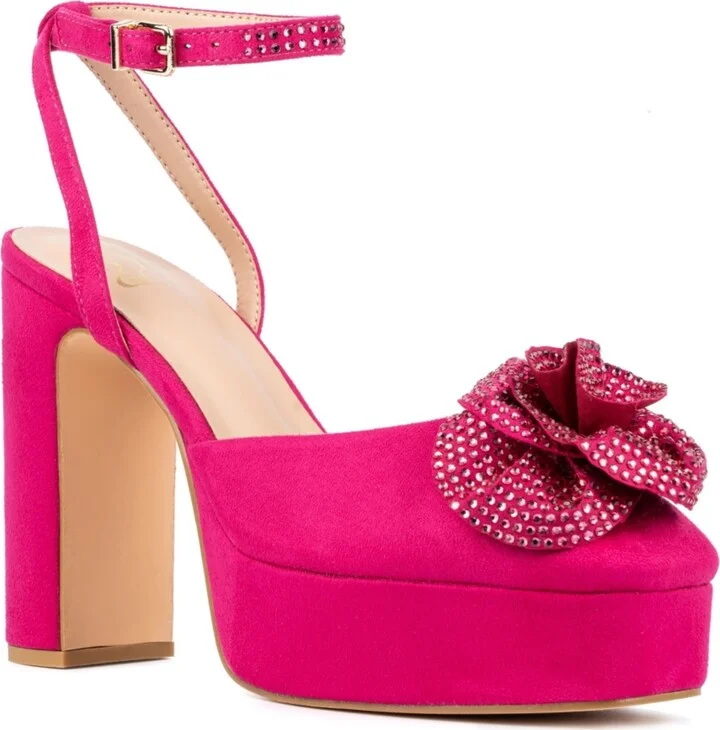 Women's Raya- Flower Platform Heels Pump