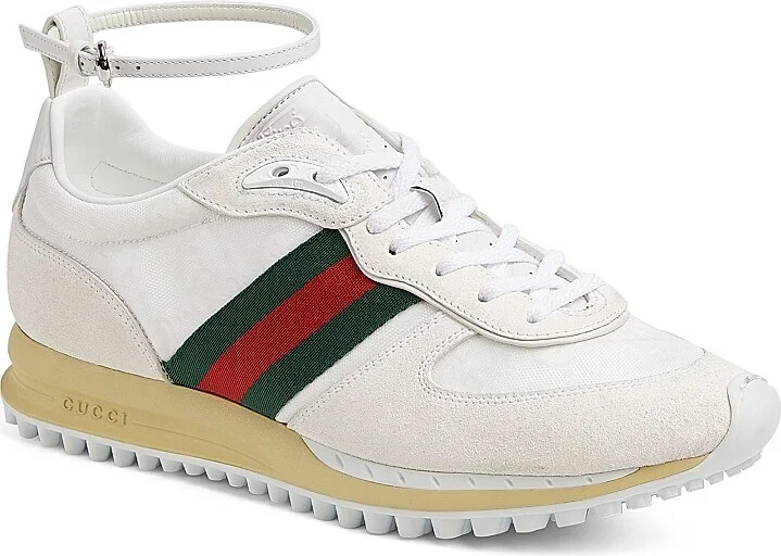 Women's Re-Motion GG Canvas & Suede Sneakers - White - Size 6 - Image 2