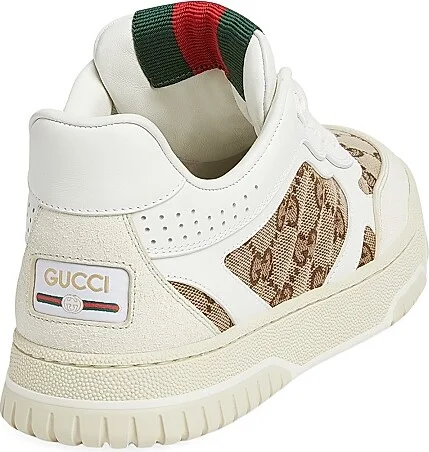 Women's Re-Web Leather Sneakers - Ivory - Size 7 - Image 3