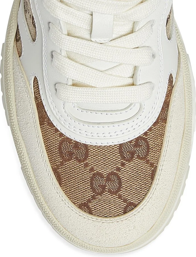 Women's Re-Web Leather Sneakers - Ivory - Size 7 - Image 5