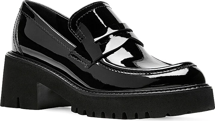 Women's Readmid Leather Platform Loafers - Black Patent - Size 6 - Image 2