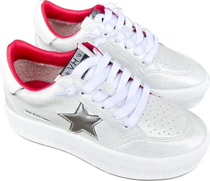 Women's Ream 10 Sneaker In White/silver/red