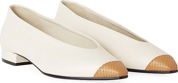 Women's Rebecca Cap-Toe Ballet Flats - Honey Milk - Size 6.5 - Image 2
