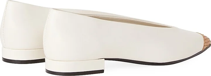 Women's Rebecca Cap-Toe Ballet Flats - Honey Milk - Size 6.5 - Image 3