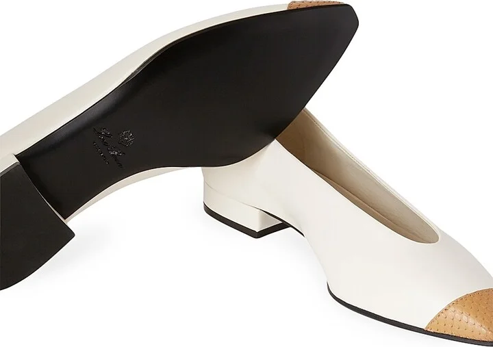 Women's Rebecca Cap-Toe Ballet Flats - Honey Milk - Size 6.5 - Image 5
