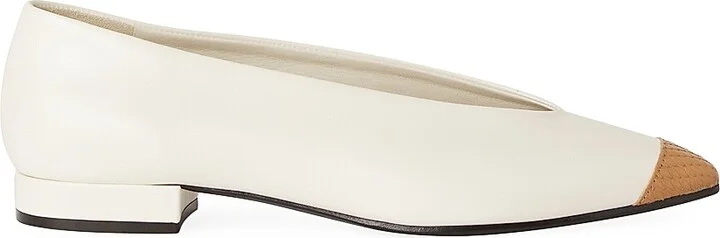 Women's Rebecca Cap-Toe Ballet Flats - Honey Milk - Size 6.5