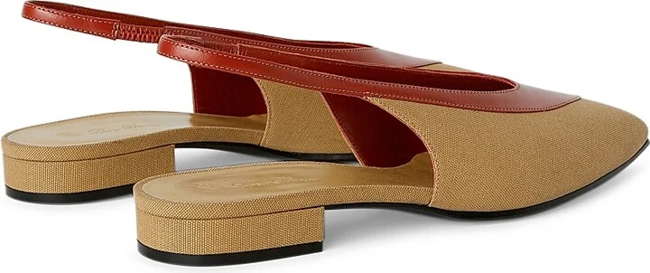 Women's Rebecca Colorblocked Slingback Flats - Wood - Size 6.5 - Image 3