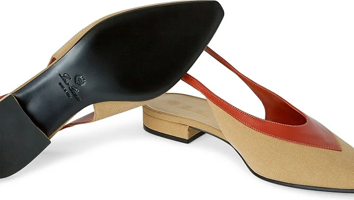 Women's Rebecca Colorblocked Slingback Flats - Wood - Size 6.5 - Image 5