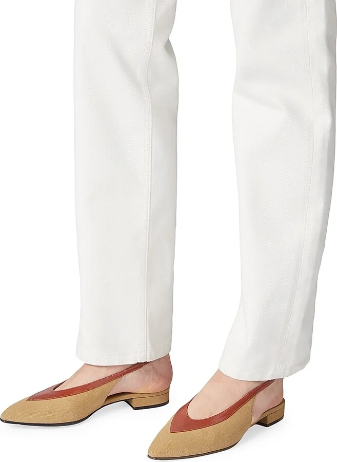 Women's Rebecca Colorblocked Slingback Flats - Wood - Size 6.5 - Image 7