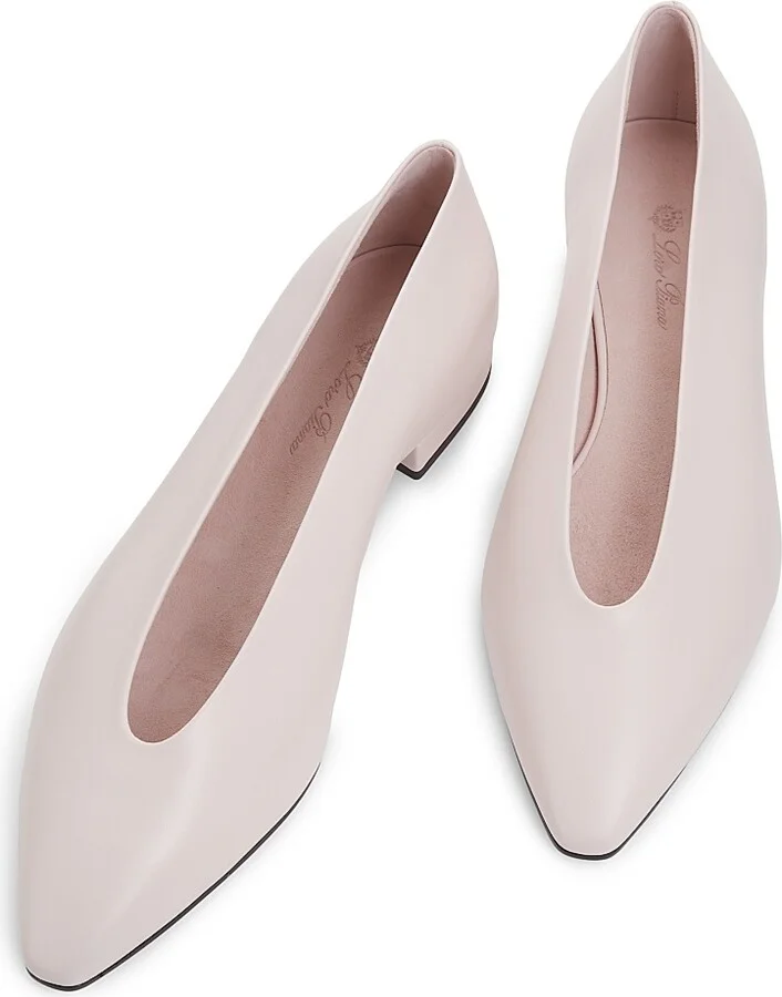 Women's Rebecca Leather Ballet Flats - Whisper Pink - Size 8.5 - Image 4