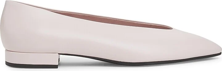 Women's Rebecca Leather Ballet Flats - Whisper Pink - Size 8.5