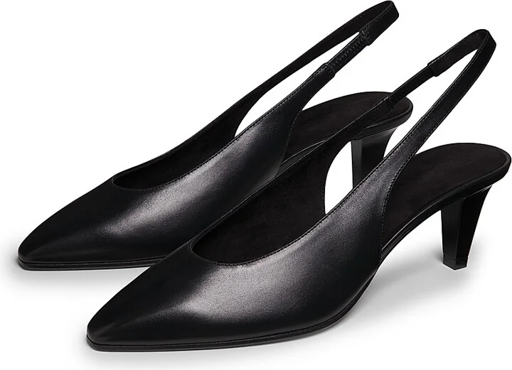 Women's Rebecca Leather Slingback Pumps - Red - Size 6.5 - Image 3