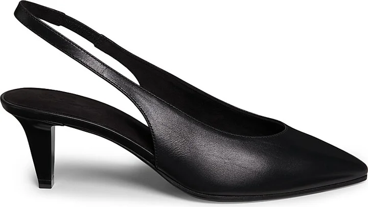 Women's Rebecca Leather Slingback Pumps - Red - Size 6.5 - Image 8