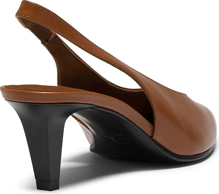Women's Rebecca Leather Slingback Pumps - Red - Size 6.5 - Image 10