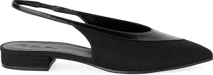 Women's Rebecca Wool & Leather Flats - Black - Size 6