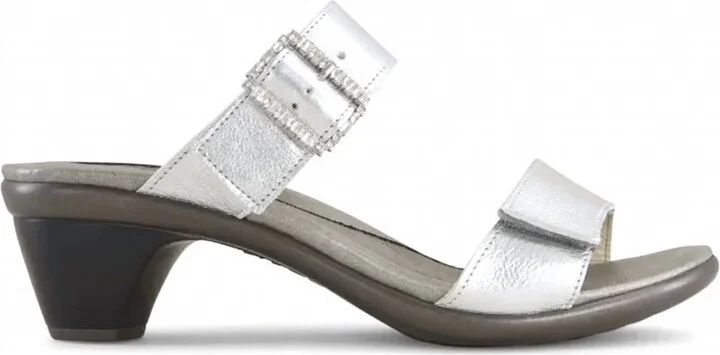 Women's Recent Kitten Heel Sandal In Silver