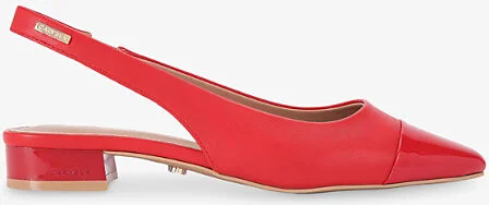 Womens Red Amelia Faux-Leather Pumps Eur 37 / 4 Uk Women