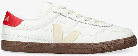 Womens Red Comb Panenka Leather Low-Top Trainers Eur 37 / 4 Uk Women