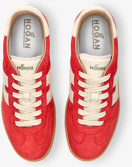 Womens Red Cool Suede Low-Top Trainers Eur 39 / 6 Uk Women - Image 2