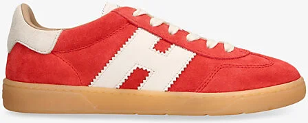 Womens Red Cool Suede Low-Top Trainers Eur 39 / 6 Uk Women