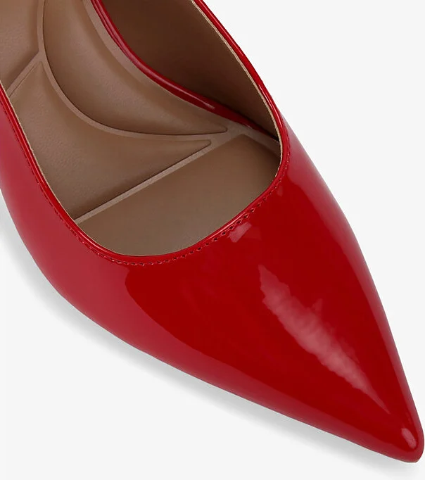 Womens Red Corletta Slingback Patent-Leather Heeled Courts Eur 39 / 6 Uk Women - Image 2