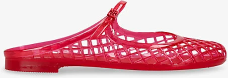 Womens Red Mellow Mary Jane Jelly Shoes Eur 40 / 7 Uk Women