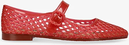 Womens Red Michaela Jelly Mary Jane Flats Eur 38.5 / 5.5 Uk Women