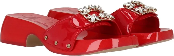 Womens Red Mule