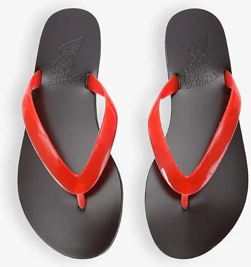 Womens Red/Other Saionara Thong Leather and Jelly Sandals Eur 40 / 7 Uk Women - Image 2