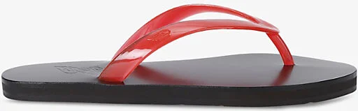 Womens Red/Other Saionara Thong Leather and Jelly Sandals Eur 40 / 7 Uk Women