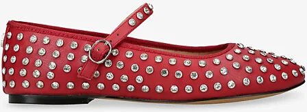 Womens Red/Other Vinetta-R Faux-Leather Mary Jane Flats Eur 42/ 9 Uk Women