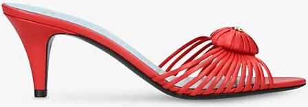 Womens Red Royal Leather Mules Eur 39.5 / 6.5 Uk Women