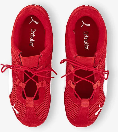 Womens Red Speedcat Og Suede Low-Top Trainers 8 - Image 2