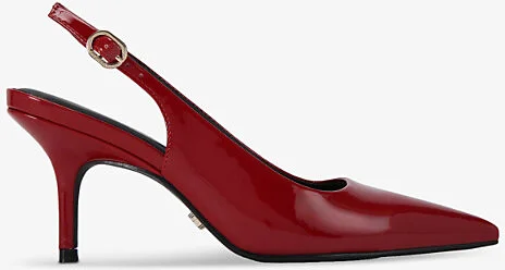 Womens Red Spirit Pointed-Toe Faux-Leather Slingback Courts Eur 36 / 3 Uk Women