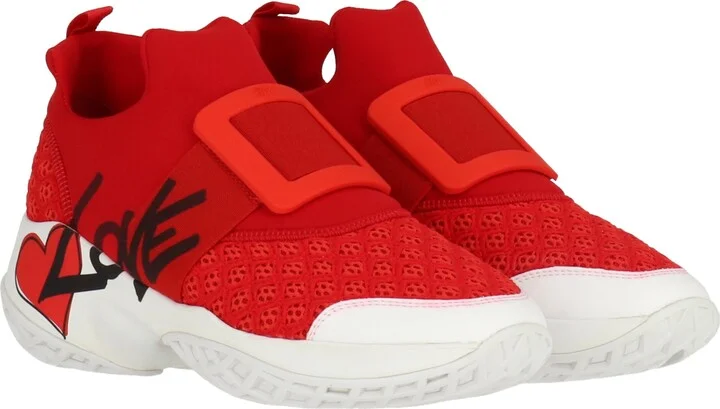 Womens Red/White Sneaker