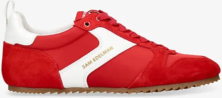 Womens Red Zaria Suede Low-Top Trainers Eur 36 / 3 Uk Women