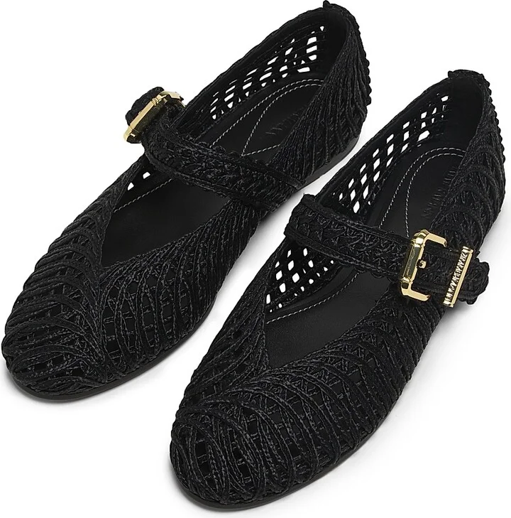 Women's Reef Woven Ballerina Flats - Black - Size 7 - Image 4