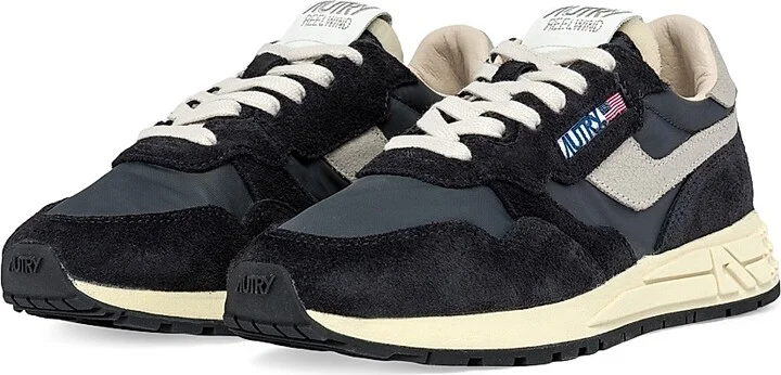 Women's Reelwind Mesh & Leather Low-Top Sneakers - Black Ivory - Size 5 - Image 2