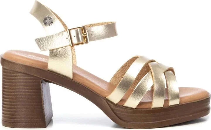 Women's Refresh Ankle Strap Platform Sandals In Gold
