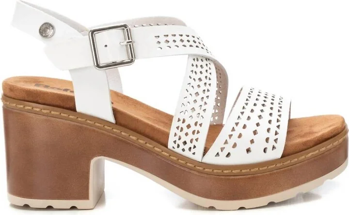 Women's Refresh Block Heel Platform Sandals In White