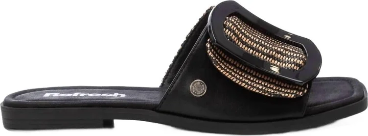 Women's Refresh Flat Sandals In Black