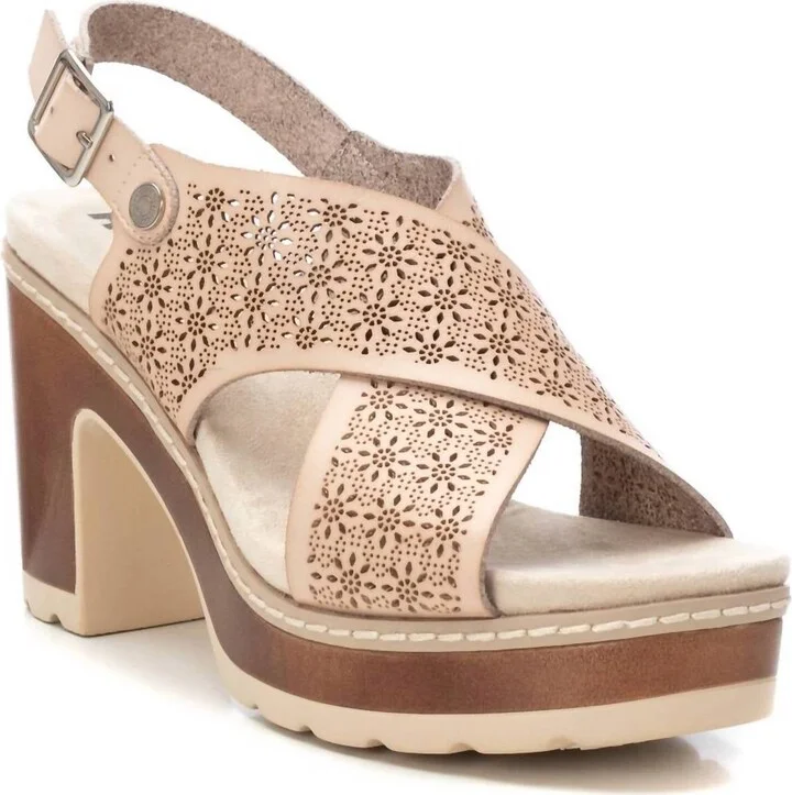 Women's Refresh Heeled Sandals In Beige