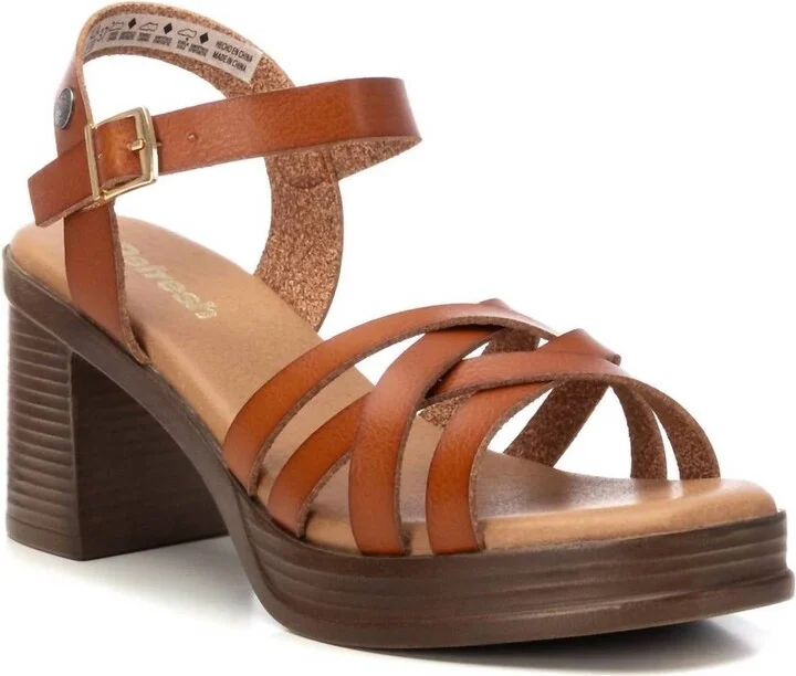 Women's Refresh Strappy Sandals In Camel