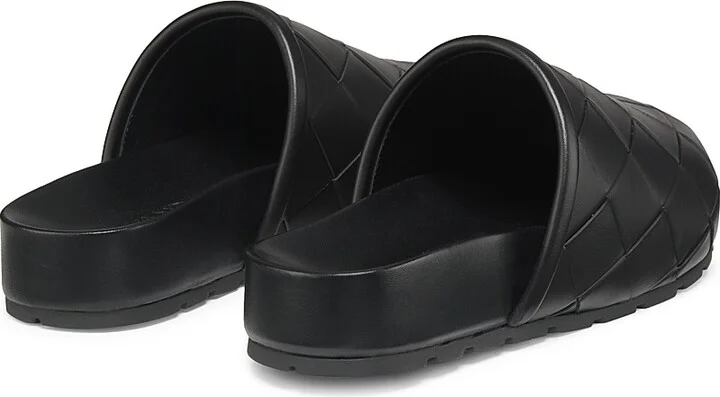 Women's Reggie Intrecciato Leather Clogs - Black - Size 6 - Image 3