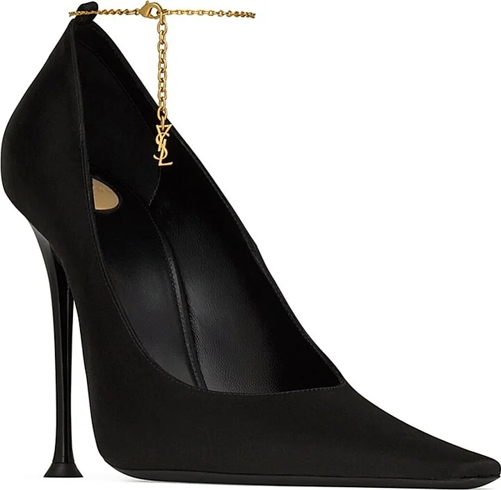 Women's Régine Pumps in Satin Crepe - Black - Size 5 - Image 2