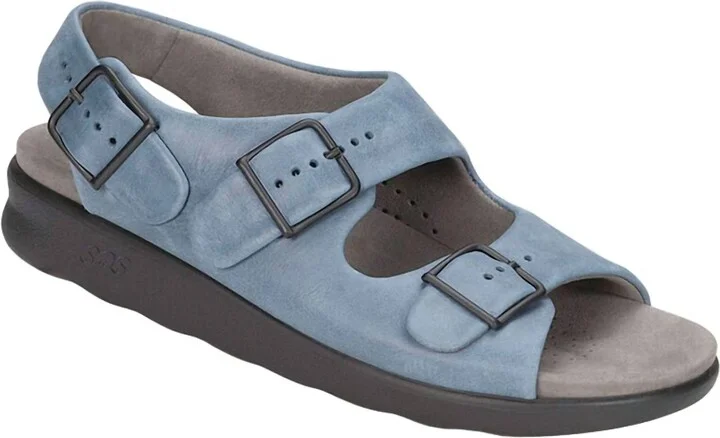 Women's Relaxed Heel Strap Sandal In Denim