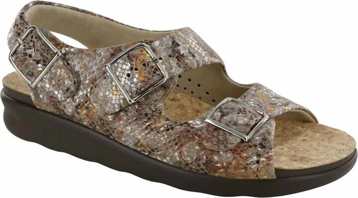 Women's Relaxed Multisnake Sandals In Taupe