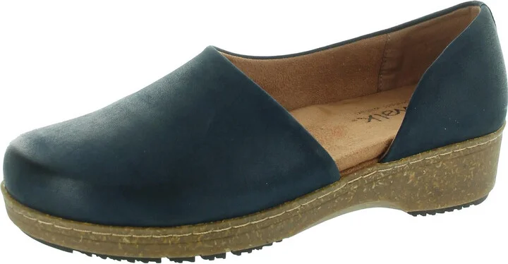 Womens Removable Padding Leather Clogs