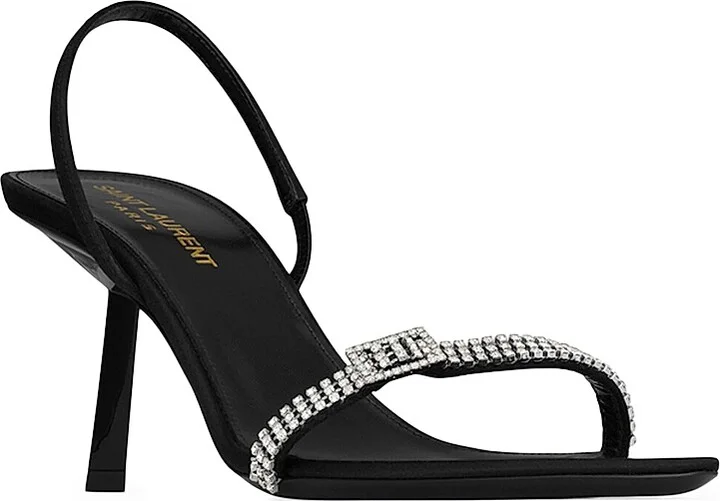 Women's Rendez-Vous Sandals in Satin Crepe - Black - Size 5 - Image 2